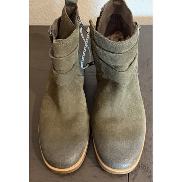 WOMAN'S SIZE 8.5 BOOTS UGG JOSEFENE ANKLE OLIVE GREEN DISPLAY MODEL - Picture 5 of 12